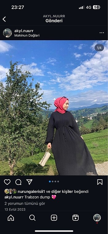 Siyah tesettür elbise