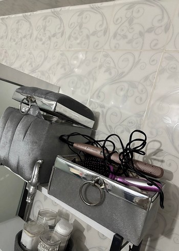 Gri gümüş detaylı banyo seti - Görsel 5