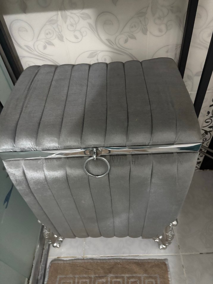 Gri gümüş detaylı banyo seti - Görsel 3