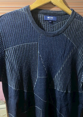 Mavi Denim Triko Erkek Kazak - Görsel 3