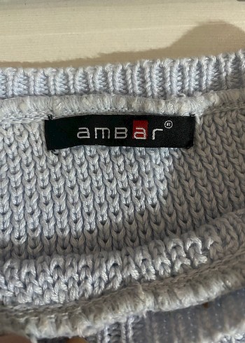 Gri Örgü Kadın Kazak - Görsel 2