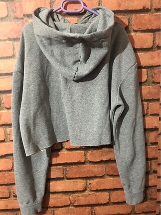 Addax Gri crop sweat