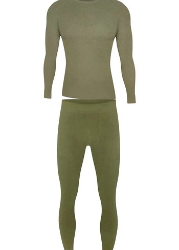 Erkek Haki Renk İnce Fit Atlet - Görsel 3