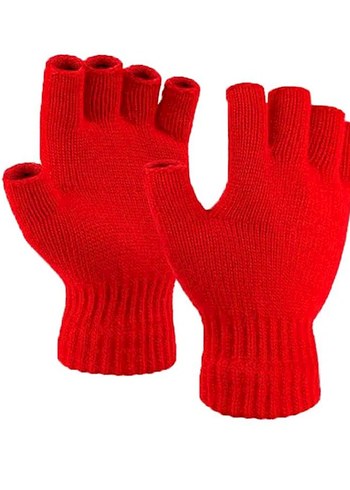 Örme Parmaksız Kadın Eldiveni - Gri - Görsel 7