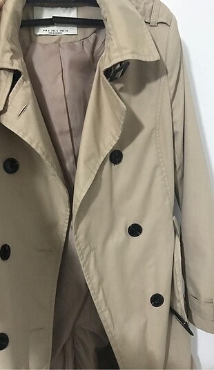 Stradivarius S beden bej trençkot