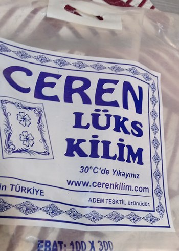 Beden Bordo ve Gri Desenli kilim yolluk