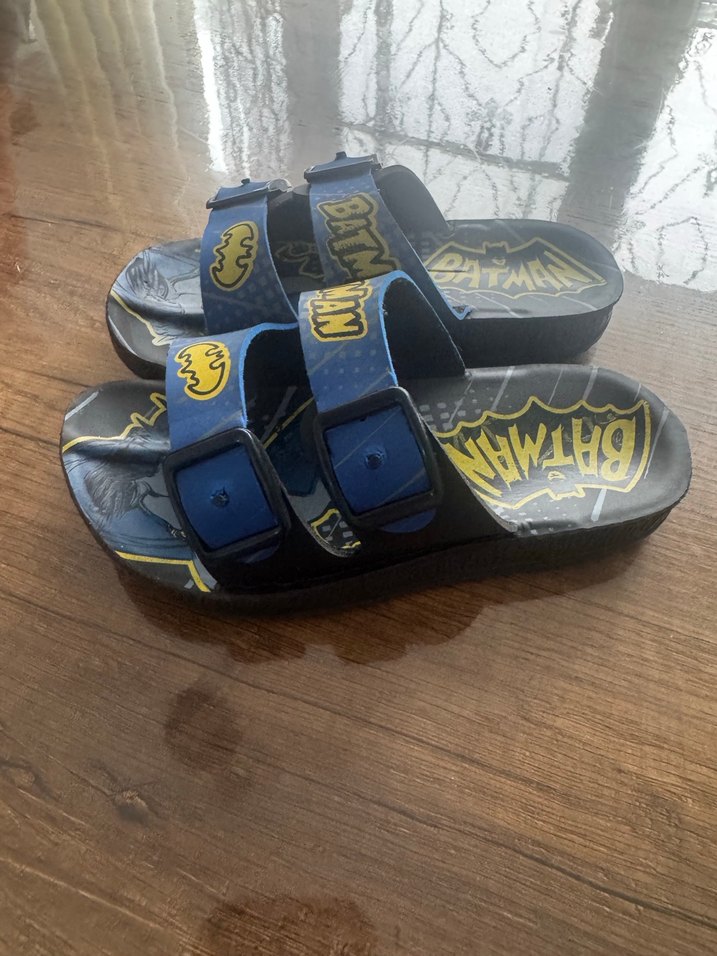 Kızaklı Mavi Batman Desenli Erkek Terlik - Görsel 2