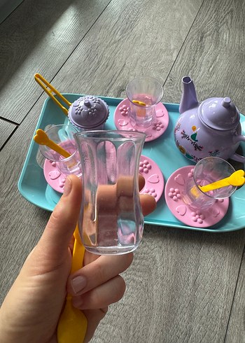 Pastel Mor Çaydanlık ve 4'lü Çay Seti - Görsel 3