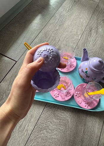 Pastel Mor Çaydanlık ve 4'lü Çay Seti - Görsel 4