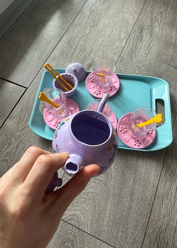 Pastel Mor Çaydanlık ve 4'lü Çay Seti - Görsel 7