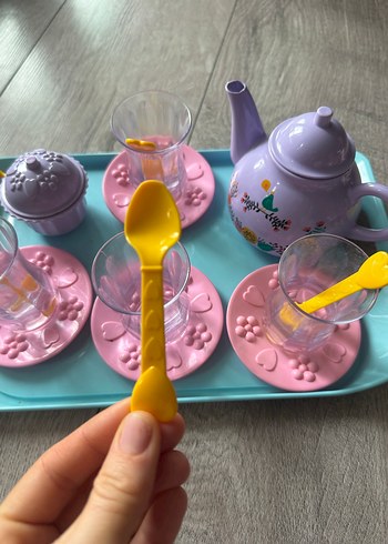 Pastel Mor Çaydanlık ve 4'lü Çay Seti - Görsel 2