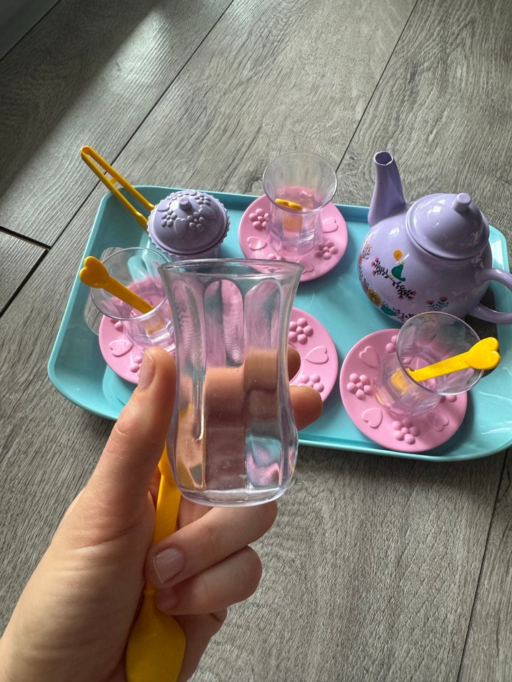 Pastel Mor Çaydanlık ve 4'lü Çay Seti - Görsel 3