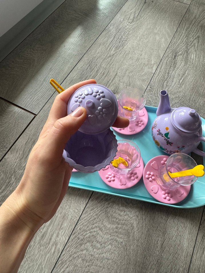 Pastel Mor Çaydanlık ve 4'lü Çay Seti - Görsel 4