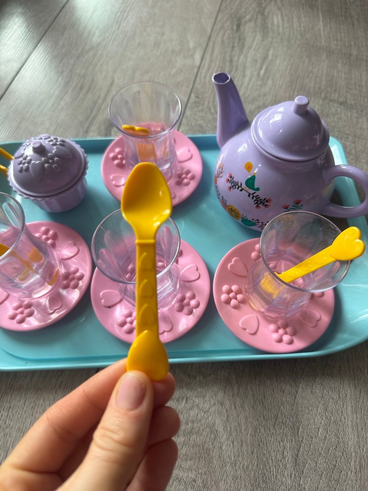 Pastel Mor Çaydanlık ve 4'lü Çay Seti - Görsel 2