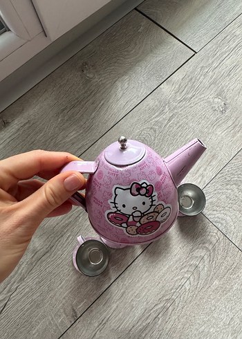 Metal Pembe oyuncak Çaydanlık Seti - Görsel 2