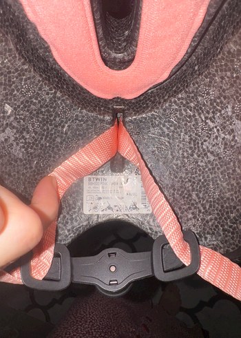 BTWIN 500 Pembe Bebek Bisiklet Kaskı - Görsel 3