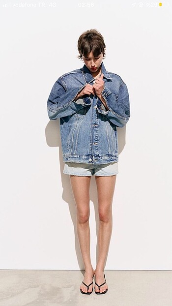 Zara TRF oversize denim ceket