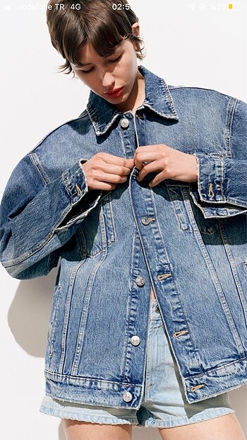 Zara Zara TRF oversize denim ceket