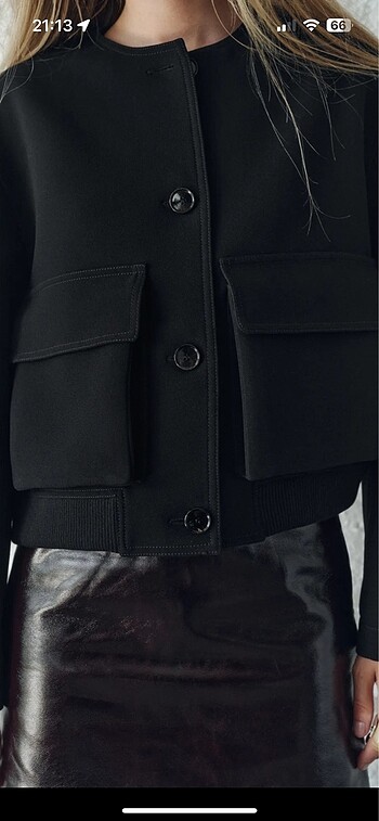 xs Beden ZARA ZW COLLECTION BOMBER CEKET