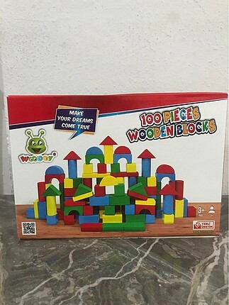 100 parça ahşap bloklar