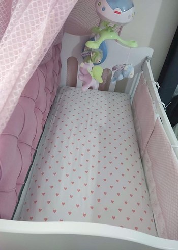 Pembe Bebek Beşiği ve Sepeti - Görsel 3