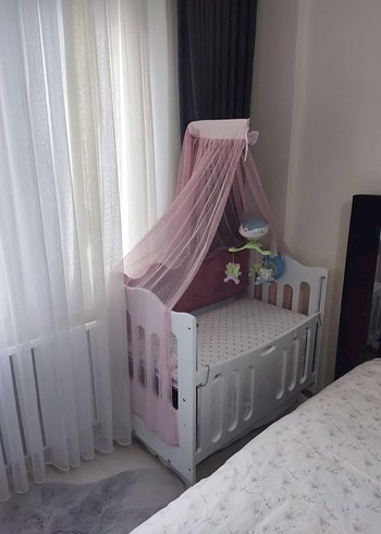 Pembe Bebek Beşiği ve Sepeti - Görsel 2