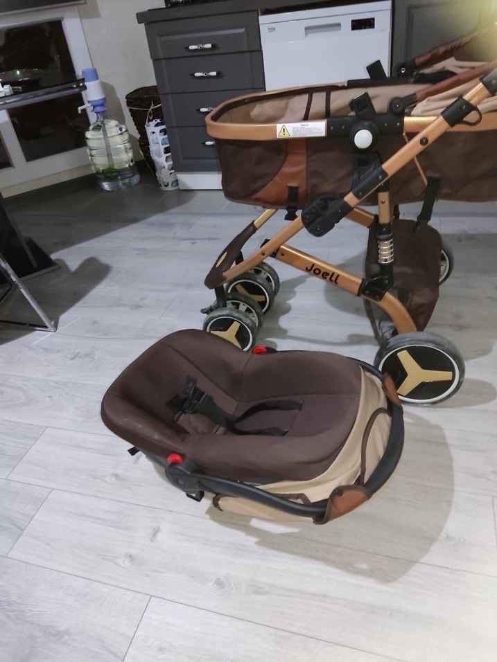 Joell Kahverengi Bebek Arabası - Görsel 3