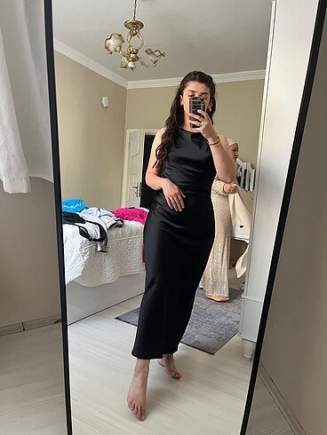 Zara Saten elbise