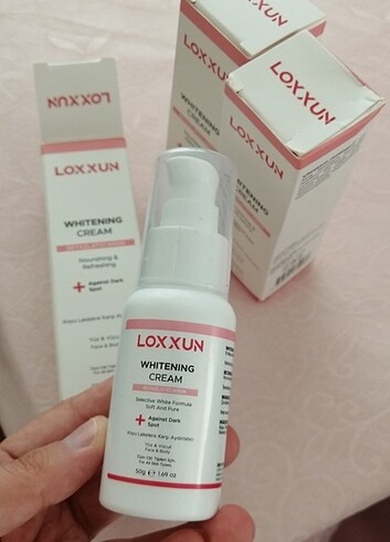 Loxxun beyazlatıcı krem 