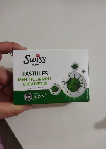 Swiss Bork Mentollü & Naneli Okaliptüs Pastil 16'lı - Görsel 2