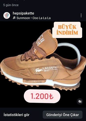 Lacoste Erkek Spor Ayakkabı Velcro Detaylı