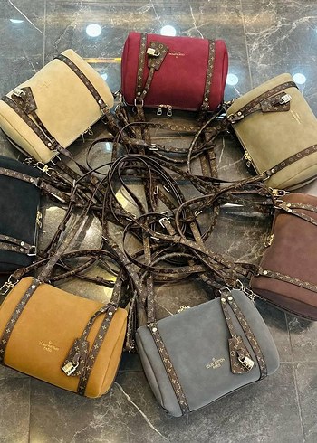 Bej Süet Kadın Çanta - Görsel 3