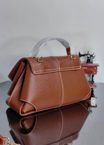 Siyah Süet Tokalı Kadın Çanta - Görsel 12