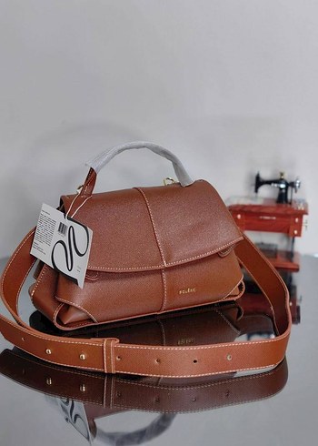 Siyah Süet Tokalı Kadın Çanta - Görsel 9