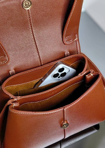 Siyah Süet Tokalı Kadın Çanta - Görsel 13