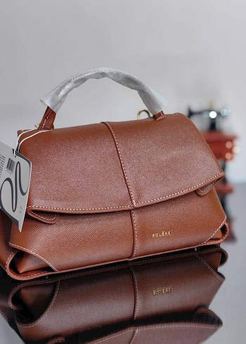 Siyah Süet Tokalı Kadın Çanta - Görsel 15