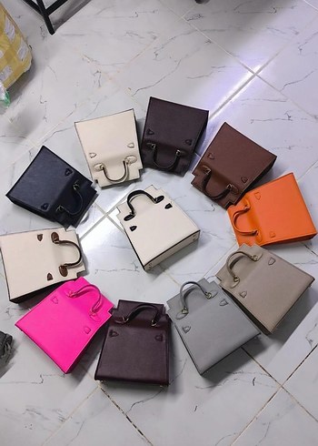 Kahverengi Deri Tokalı Kadın Çanta - Görsel 7