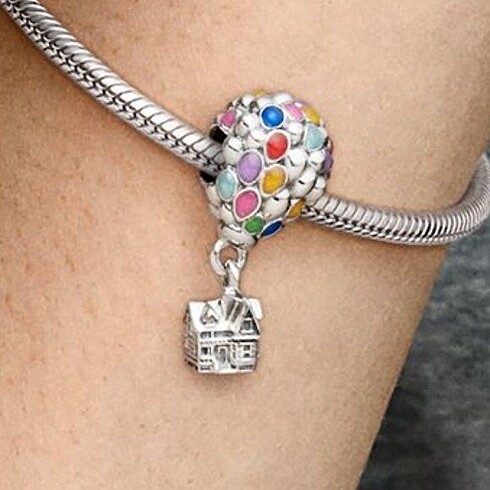 Yukarı bak charm 925 ayar gümüş