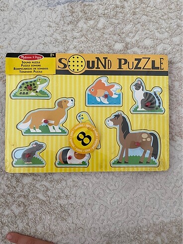 Melissa doug ahşap sesli puzzle