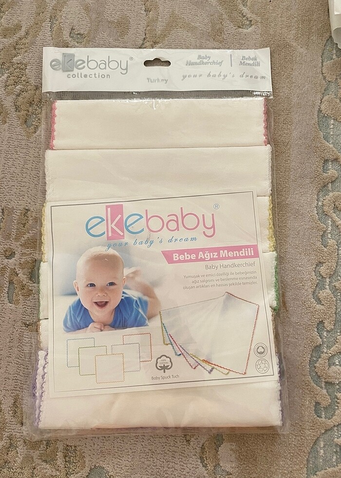 Caramell bebek ağız mendili - Görsel 2