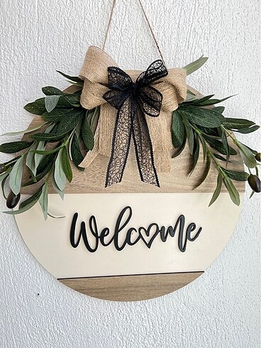 Welcome zeytin kapı süsü