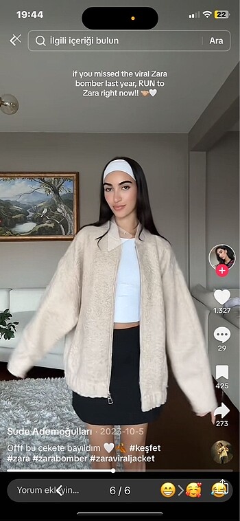 Zara buklet ceket