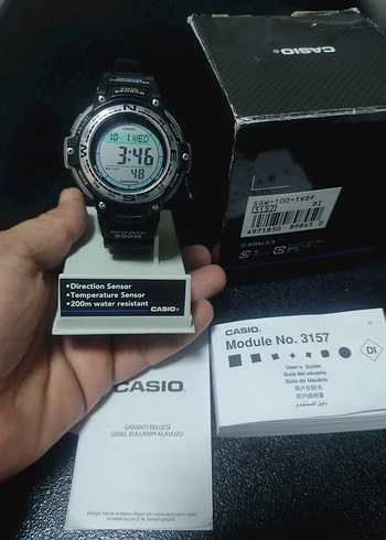 Casio Casio PRO TREK SGW-100 Pusula Termometre Hatasız