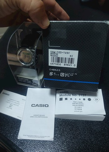 Beden siyah Renk Casio PRO TREK SGW-100 Pusula Termometre Hatasız