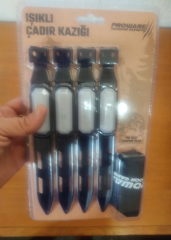 PROWARE IŞIKLI ÇADIR KAZIĞI SET SIFIR KAPALI KUTU - Görsel 8