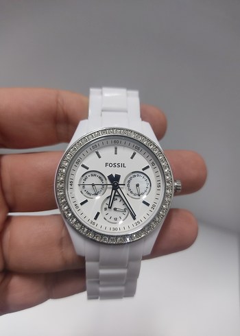 Beden beyaz Renk Orijinal Fossil ES3001 Kadın Saat Beyaz HATASIZ