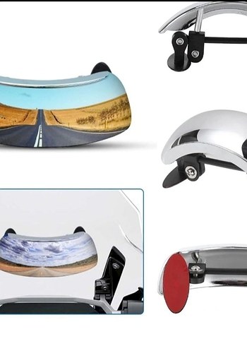 180 Derece Geniş Açılı Motosiklet Kör Nokta Aynası - Görsel 2