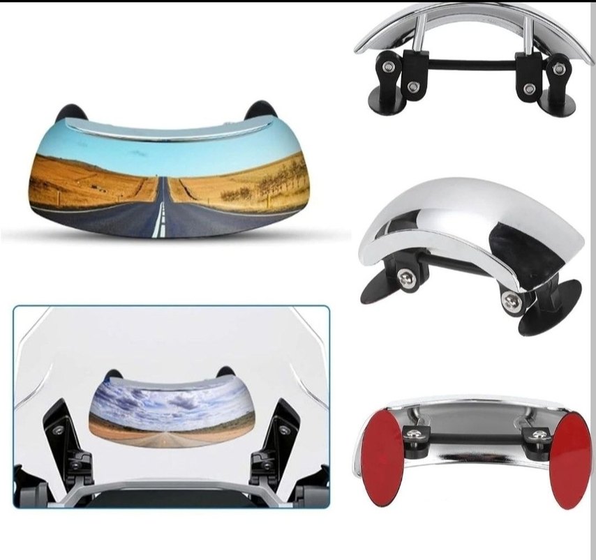 180 Derece Geniş Açılı Motosiklet Kör Nokta Aynası - Görsel 2