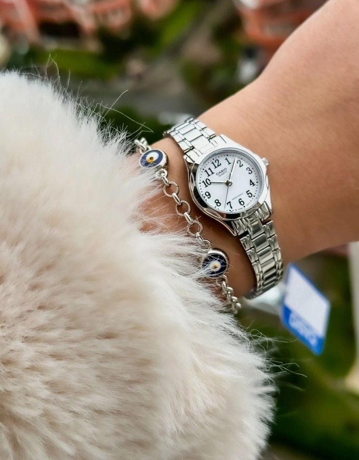 Orijinal Casio LTP-1275 Mini Çelik Saat SIFIR - Görsel 2