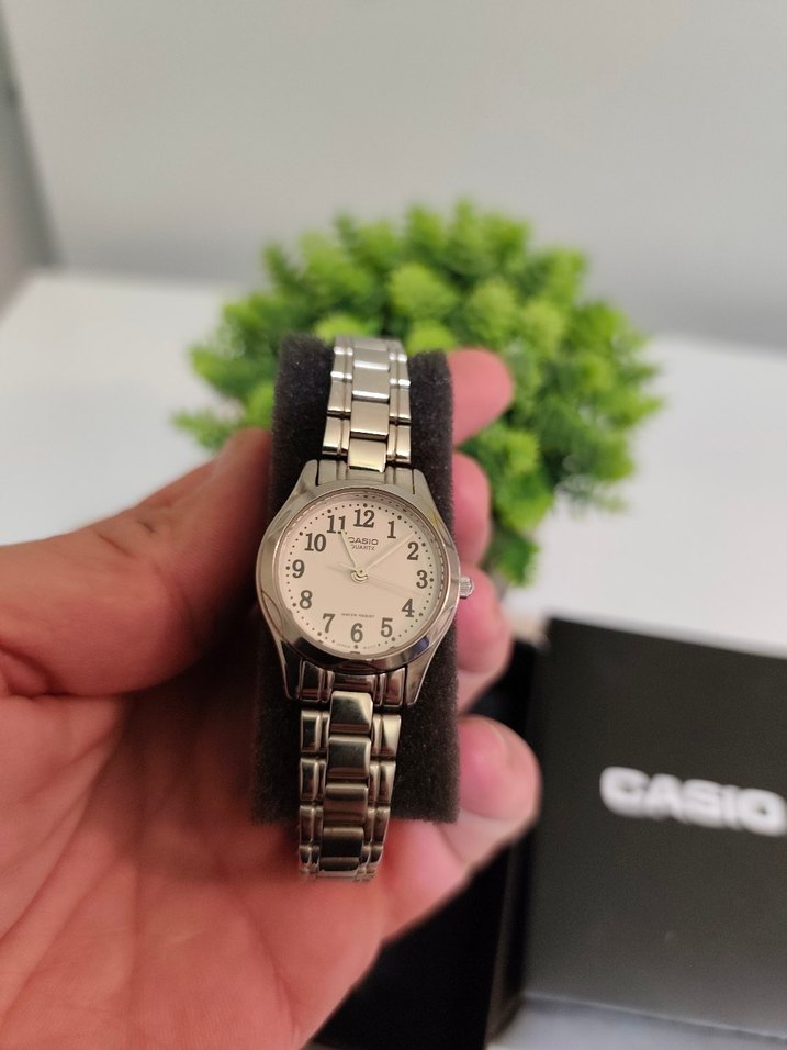 Orijinal Casio LTP-1275 Mini Çelik Saat SIFIR - Görsel 5